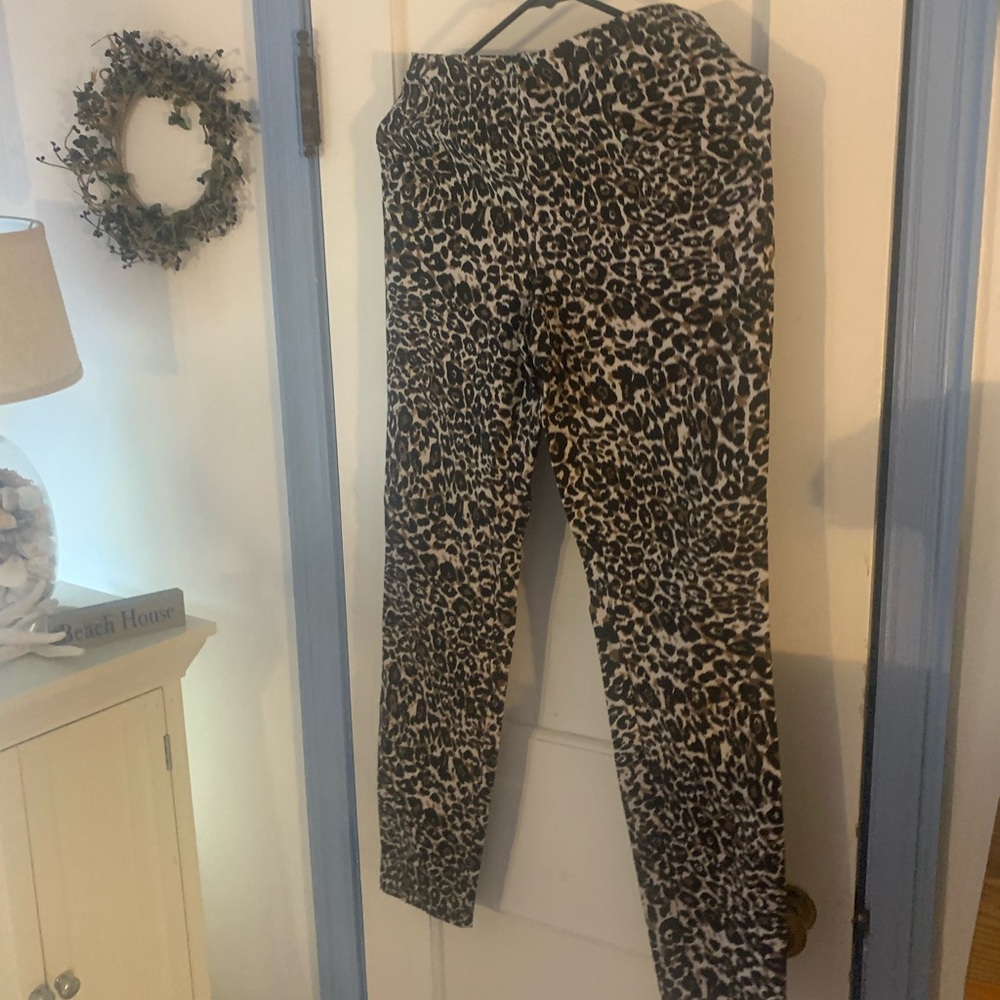 Joe B pants leopard print